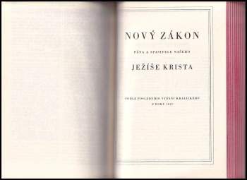 Bible svatá, aneb, Všecka svatá písma Starého i Nového zákona