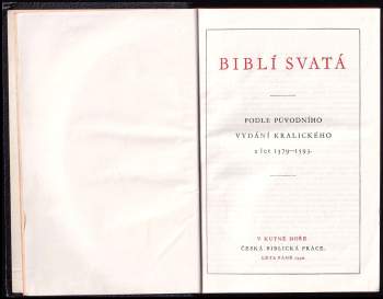 Biblí svatá