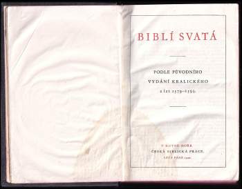 Biblí svatá