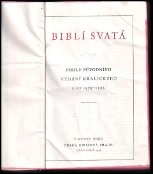 Biblí svatá