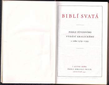 Biblí svatá