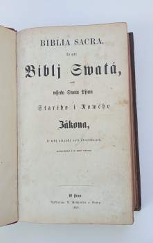 Biblia sacra, to gest, Biblj swatá, aneb, Wssecka swatá pjsma Starého i Nowého zákona