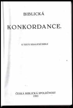 Biblická konkordance