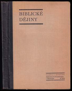 Biblické dějiny