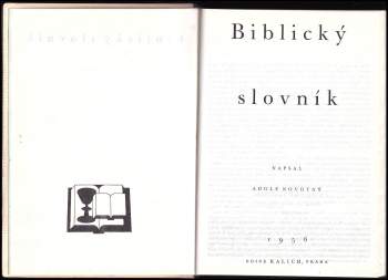 Adolf Novotný: Biblický slovník