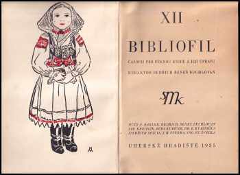 Bibliofil - časopis pro pěknou knihu a její úpravu - XII