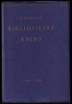 Bibliofilské knihy