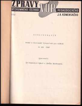 Bibliografie české a slovenské literatury pro mládež za rok 1948