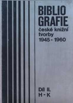 Bibliografie české knižní tvorby 1945-1960