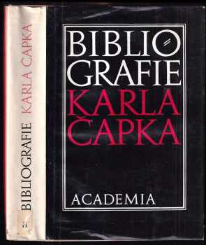 Miroslav Halík: Bibliografie Karla Čapka : (soupis jeho díla)