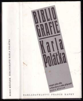 Boris Mědílek: Bibliografie Karla Poláčka