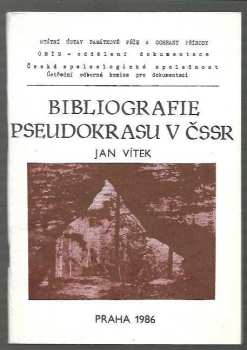 Bibliografie pseudokrasu v ČSSR