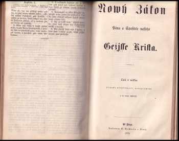 Biblj Swatá, aneb, Wssecka Swatá Pjsma Starého i Nowého Zákona