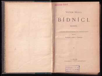 Victor Hugo: KOMPLET Bídníci I. - II. + III. + IV. + V. + VII. - VIII. díl CHYBÍ VI. DÍL