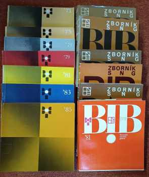 KOMPLET 12X Bienále ilustrácií Bratislava : Zborník Slovenskej národnej galérie 4/I + 4/II  +  5 +  6/1 + 7 + Bienále ilustrácií Bratislava 1971 + 1973 + 1975 + 1979 + 1981 + 1983 + 1985