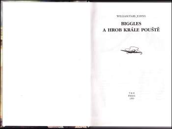 William Earl Johns: Biggles a hrob krále pouště