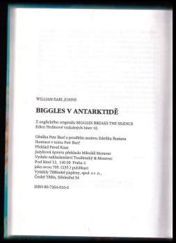 William Earl Johns: Biggles v Antarktidě