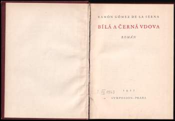 Ramón Gómez de la Serna: Bílá a černá vdova