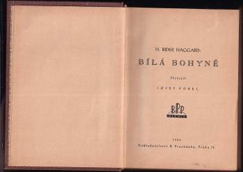 H. Rider Haggard: Bílá bohyně
