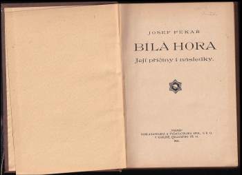 Josef Pekař: Bílá Hora