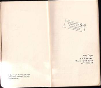 Karel Čapek: Bílá nemoc