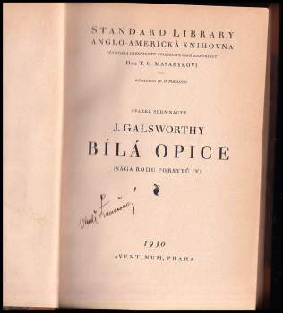 John Galsworthy: Bílá opice