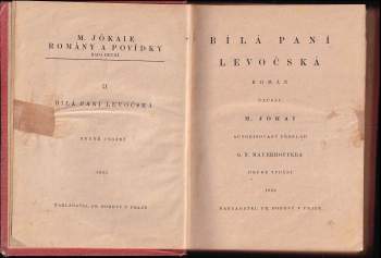 Mór Jókai: Bílá paní levočská