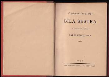 Francis Marion Crawford: Bílá sestra
