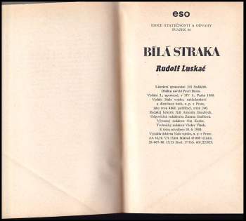 Rudolf Luskač: Bílá straka
