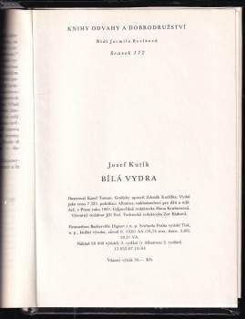Josef Kutík: Bílá vydra
