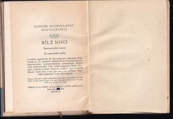 Fedor Michajlovič Dostojevskij: Bílé noci