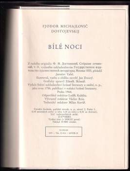 Fedor Michajlovič Dostojevskij: Bílé noci