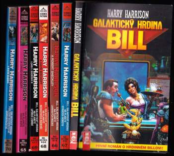 Harry Harrison: Bill, galaktický hrdina 1 - 7 KOMPLETNÍ SÉRIE - Galaktický hrdina Bill + Na planetě otročích robotů + Na planetě lahvových mozků + Na planetě nechutných rozkoší + Na planetě upířích zombií + Na planetě tisíce barů + Poslední neuvěřitelné dobrodružství