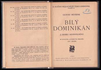 Gustav Meyrink: Bílý dominikán