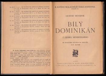 Gustav Meyrink: Bílý dominikán