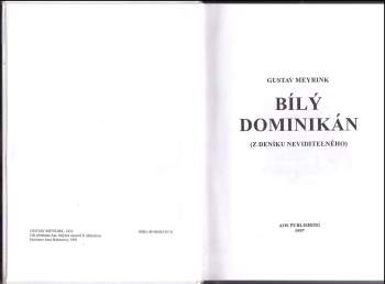Gustav Meyrink: Bílý dominikán