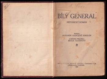 Aleksandr Aleksejevič Sokolov: Bílý generál