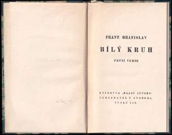 František Branislav: Bílý kruh