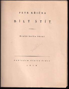 Petr Křička: Bílý štít