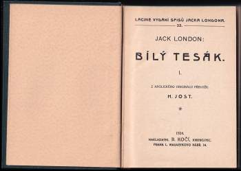 Jack London: Bílý tesák