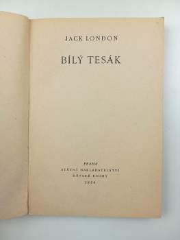 Jack London: Bílý tesák S OBÁLKOU