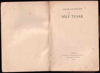 Jack London: Bílý tesák