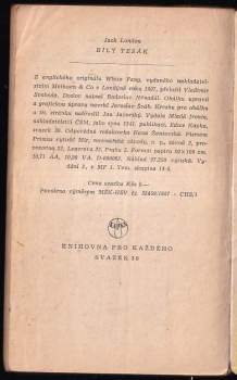 Jack London: Bílý tesák