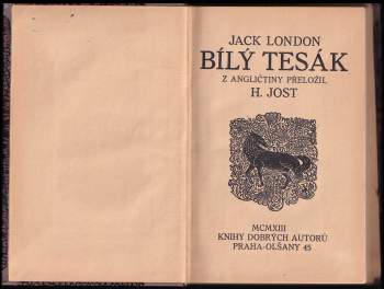Jack London: Bílý tesák