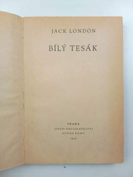 Jack London: Bílý tesák - S OBÁLKOU