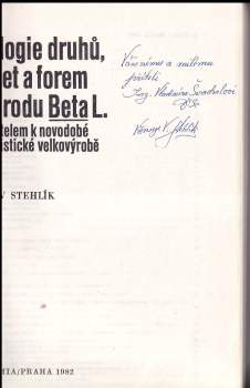 Václav Stehlík: Biologie druhů, variet a forem řep rodu Beta L. se zřetelem k novodobé socialistické velkovýrobě