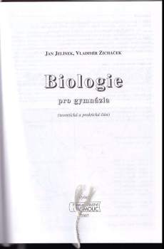 Jan Jelínek: Biologie pro gymnázia