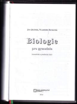 Jan Jelínek: Biologie pro gymnázia