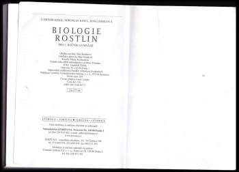 Jan Kincl: Biologie rostlin