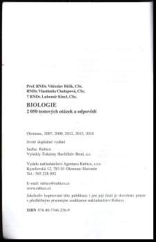 Lubomír Kincl: Biologie